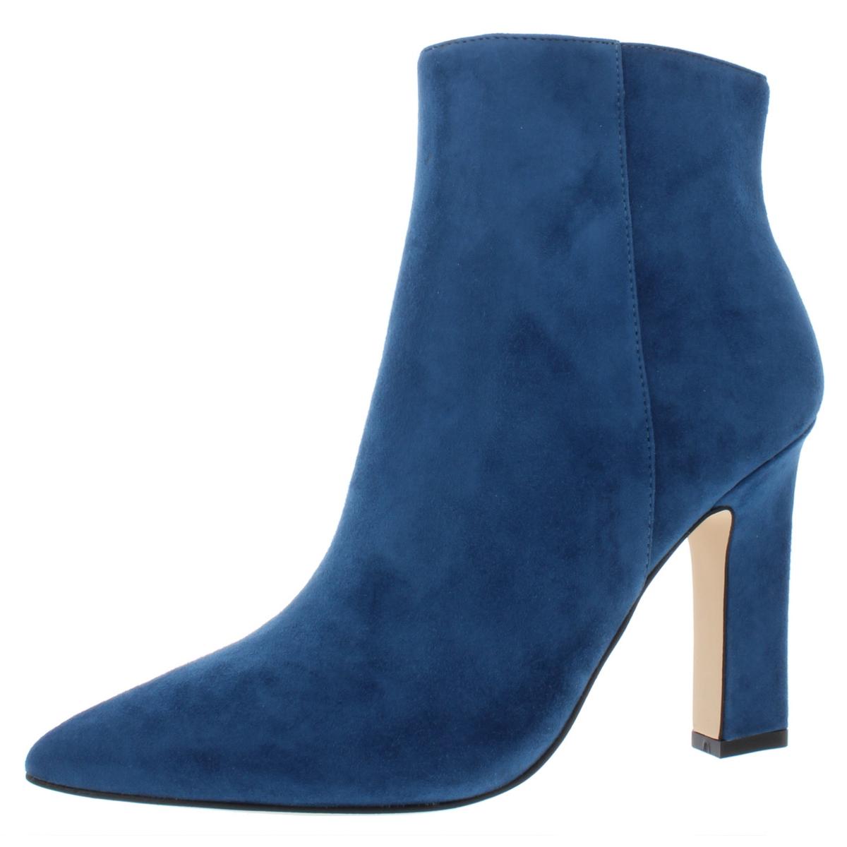 Marc Fisher Womens Mayae Blue Suede High Booties Shoes 7 Medium (B,M ...