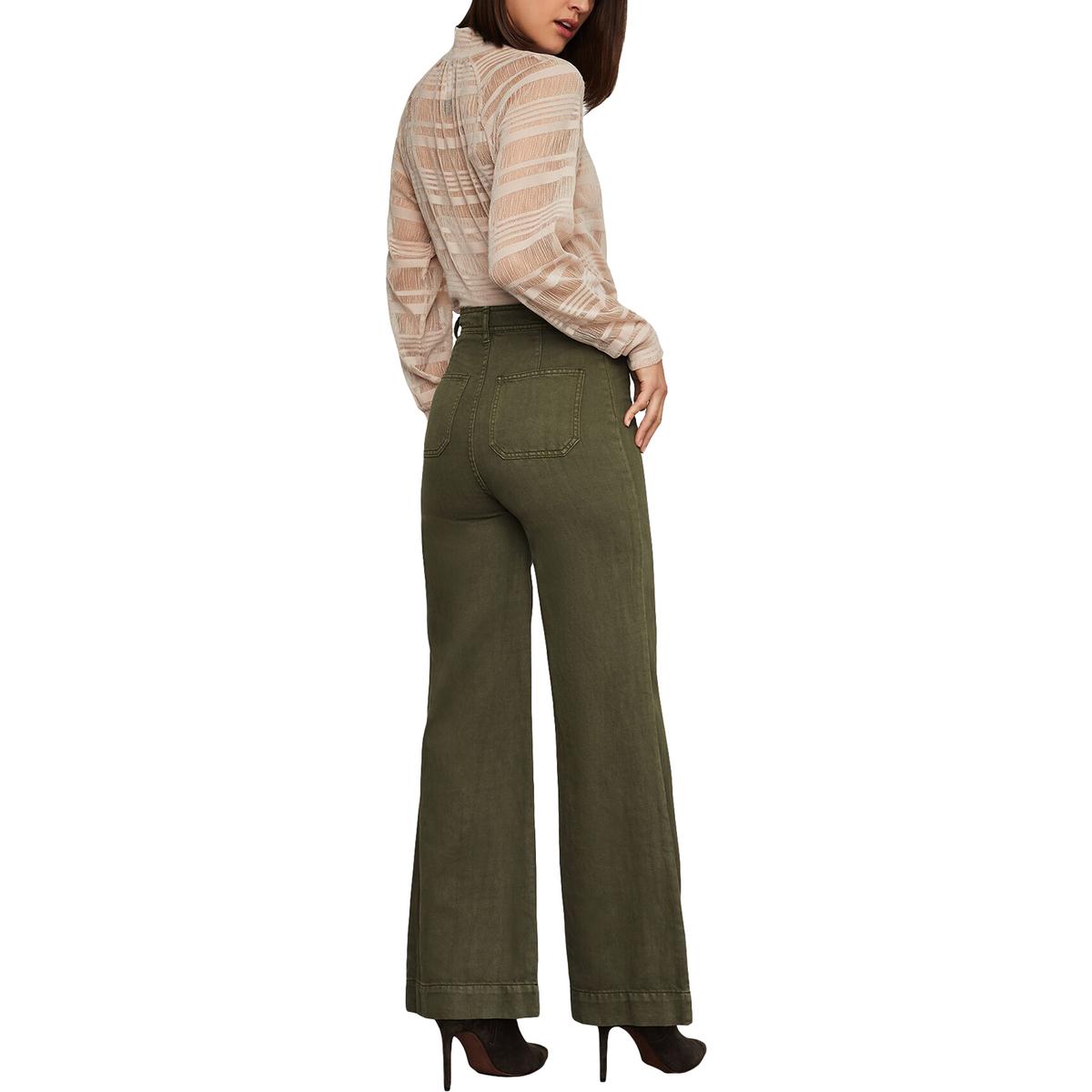 high rise linen pants