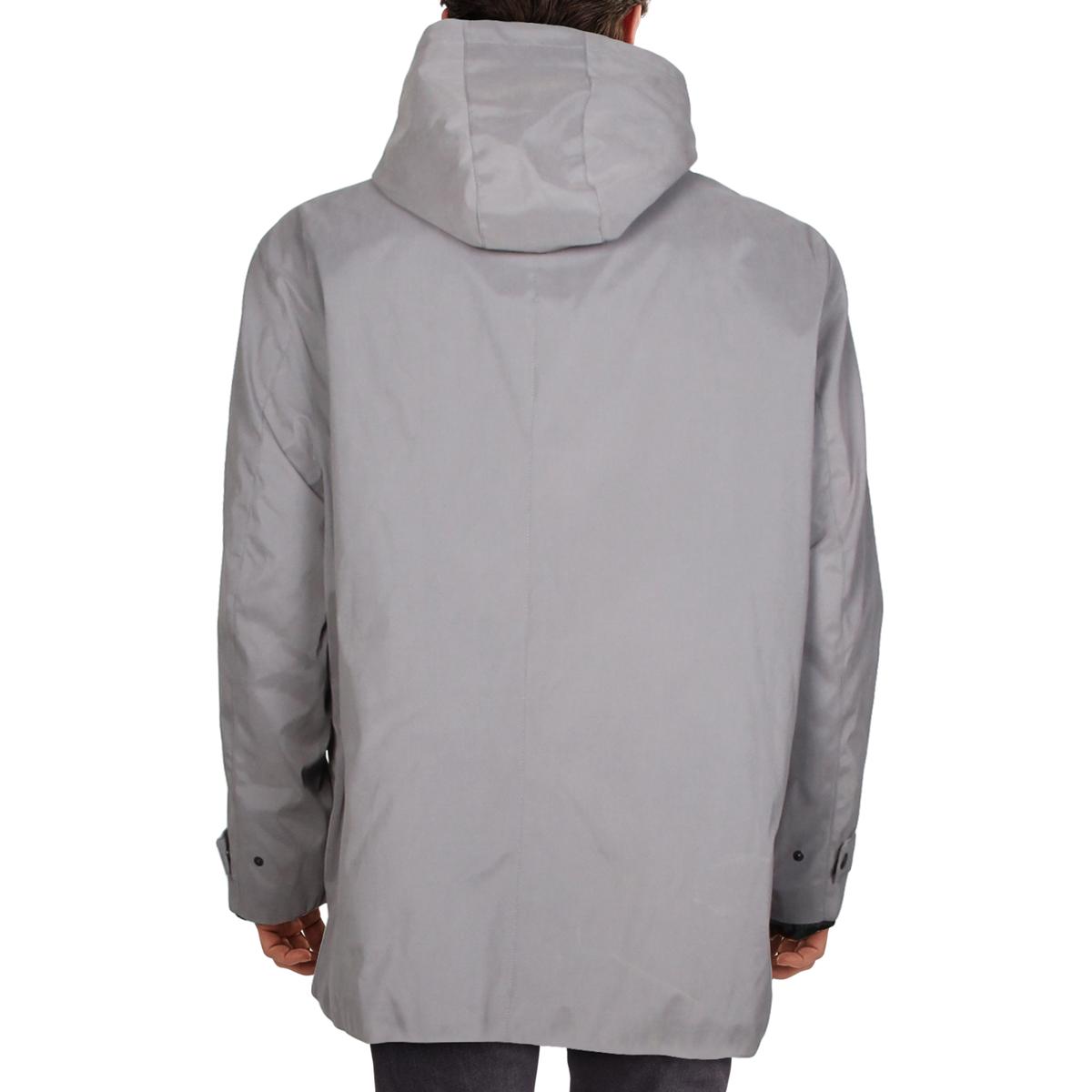 DKNY Mens Gray Winter Hooded Warm Parka Coat Outerwear Big & Tall 4X ...