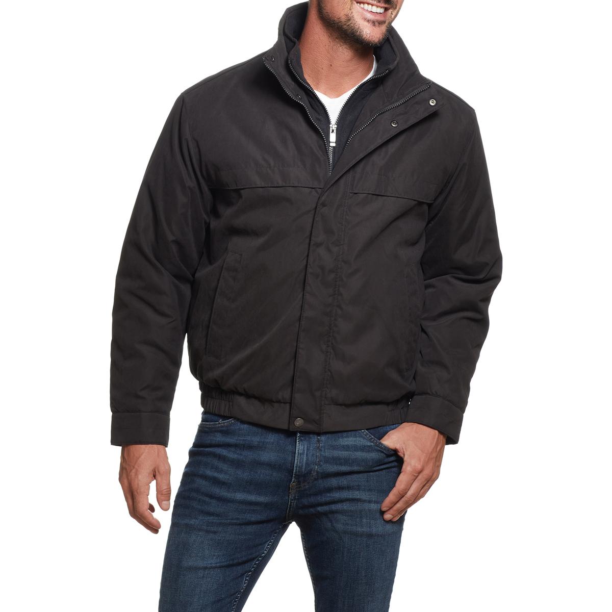 weatherproof microfiber bomber jacket