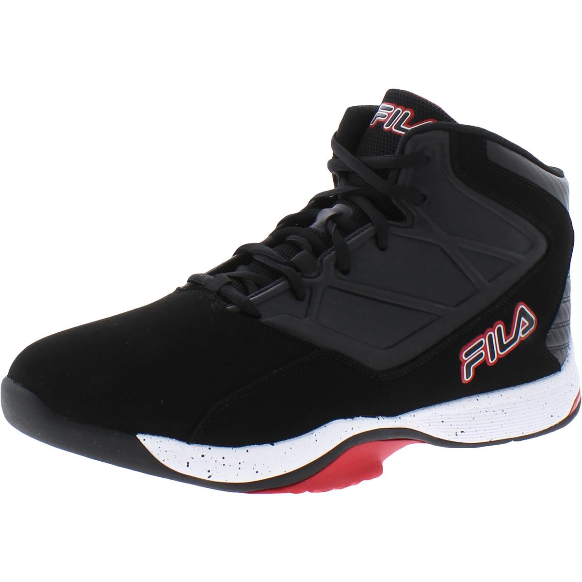 Fila Mens Breakaway 8 Black Basketball Shoes Sneakers 14 Medium (D ...