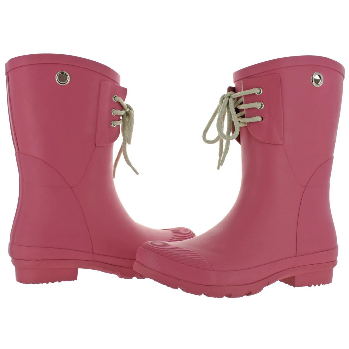 Nomad Women's Kelly B Matte Rubber Short Wellie Rain Boots Pink Size 8