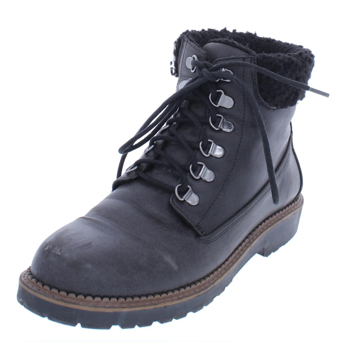 Esprit Womens Candis Black Hiker Ankle Boots Shoes 11 Medium (B,M) BHFO ...