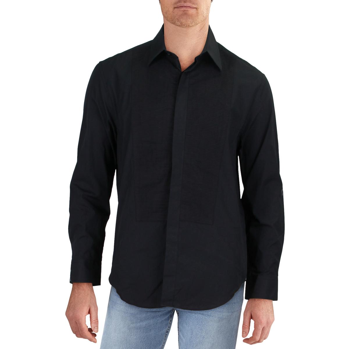 Tallia Sport Mens Cotton Pintuck Tuxedo Button-Down Shirt BHFO 6217 | eBay