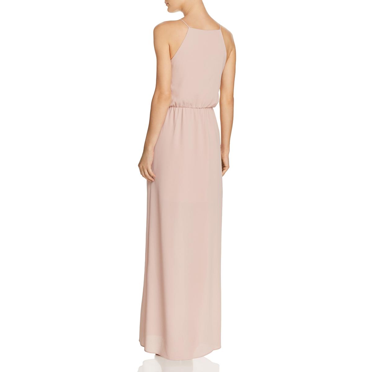 pink ruffle maxi