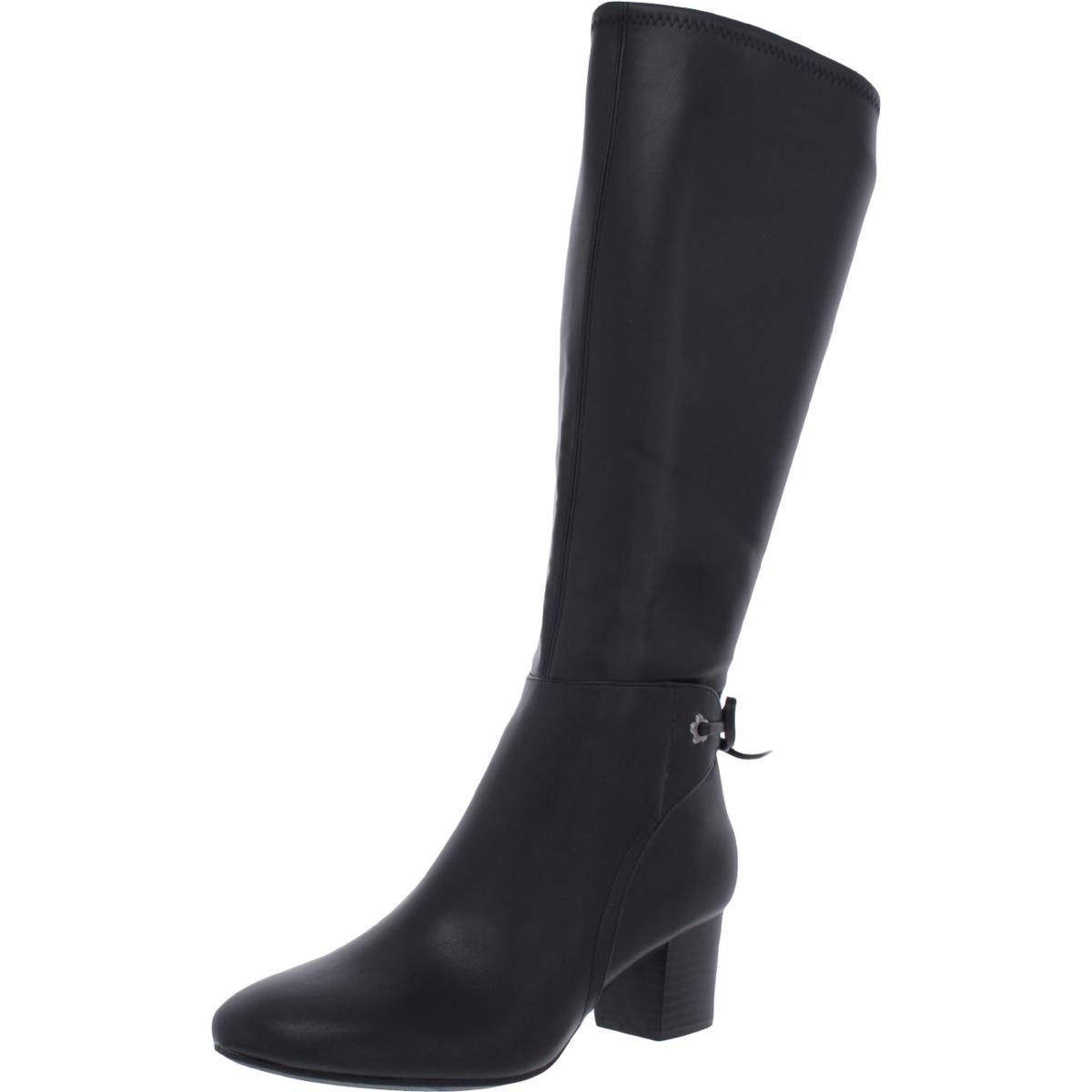 Charter Club Womens Jaccque Block Heel Almond Toe Mid-Calf Boots Shoes BHFO 2782 - Picture 4 of 12