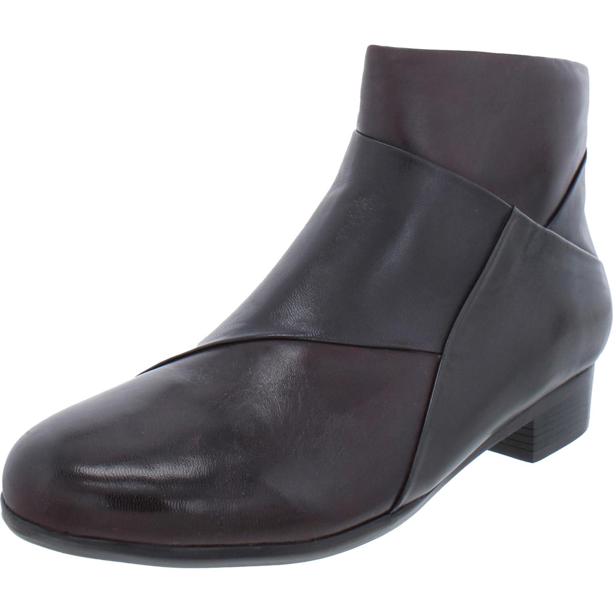 Trotters Womens Maci Leather Patent Zipper Ankle Boots Shoes BHFO 2021 - Picture 9 of 11