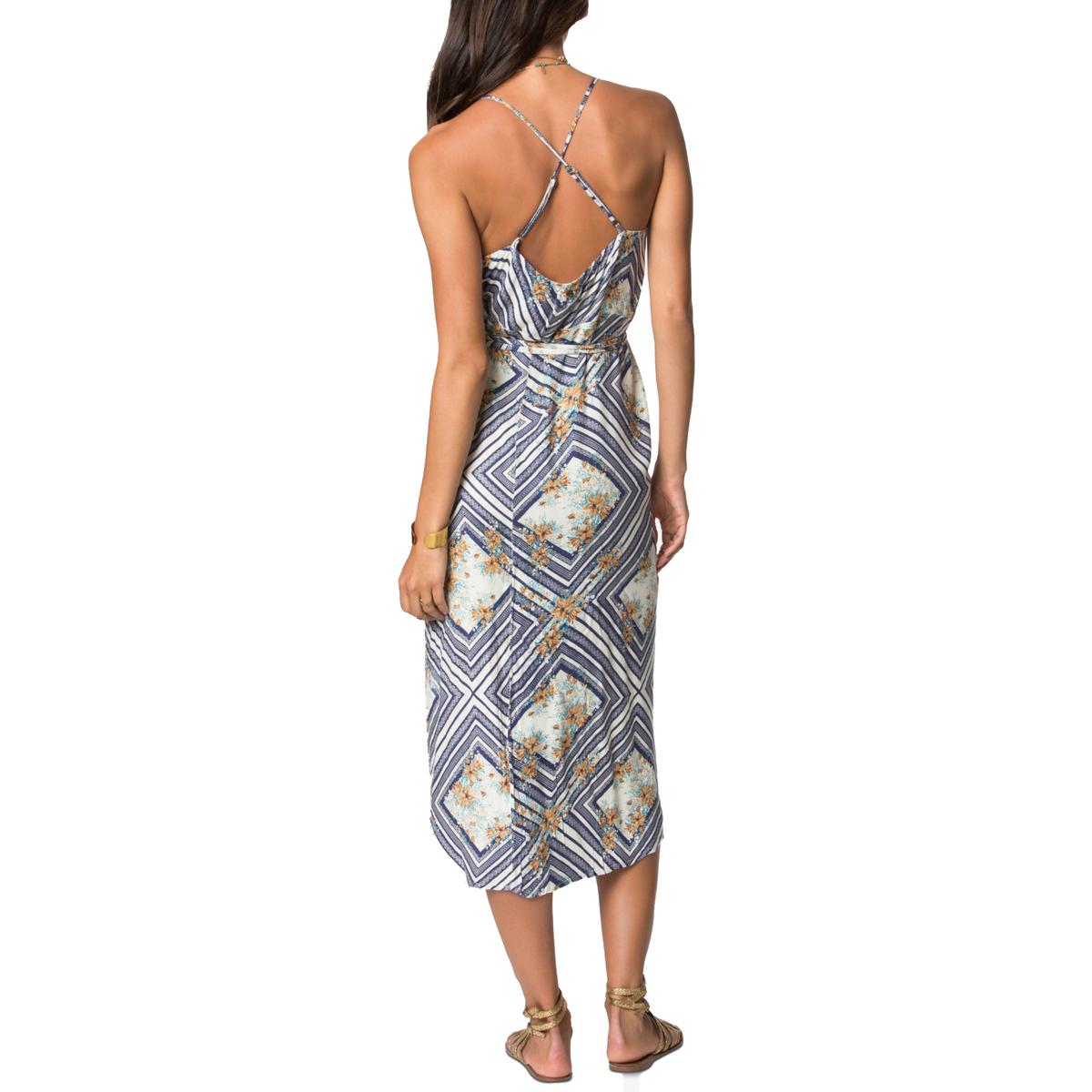 O'Neill Womens Ivory Printed Wrap Sleeveless Casual Dress XL BHFO 2040 889667996457 | eBay