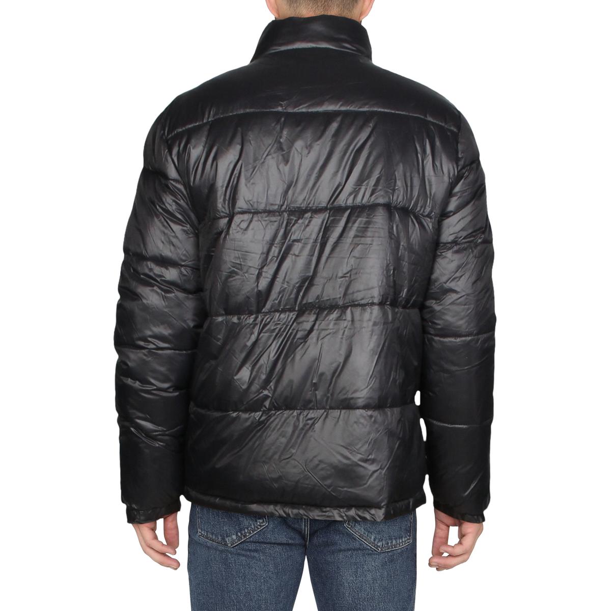 Xersion Mens Black Winter Quilted Puffer Coat Outerwear L BHFO 6306 | eBay