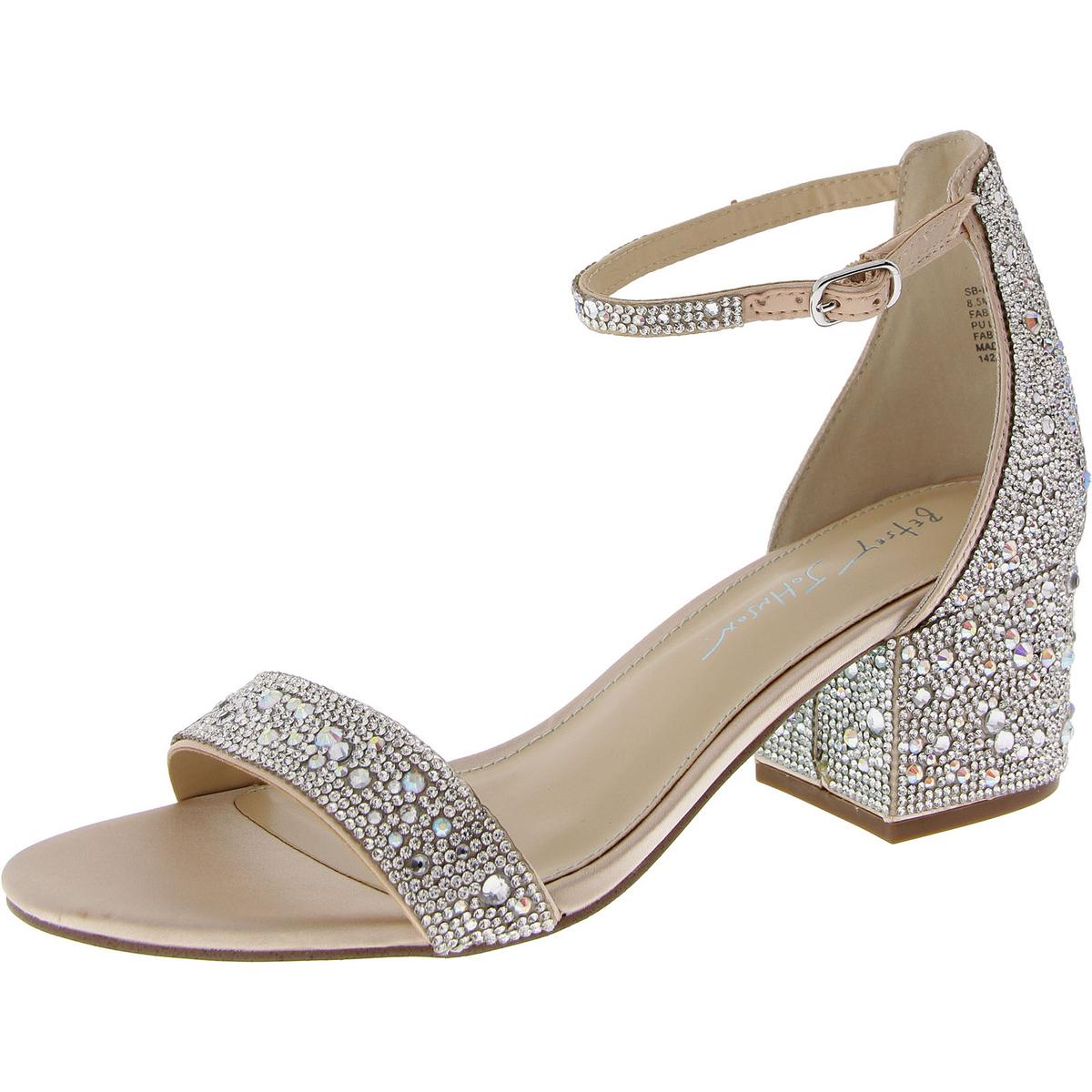 Женские туфли Mari серебристого цвета Betsey Johnson на высоком каблуке 8,5 см (B,M) BHFO 8062