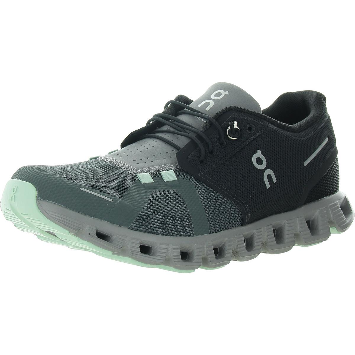On Womens Cloud 5 Черные кроссовки для фитнеса Sneakers 8 Medium (B,M) BHFO 3696