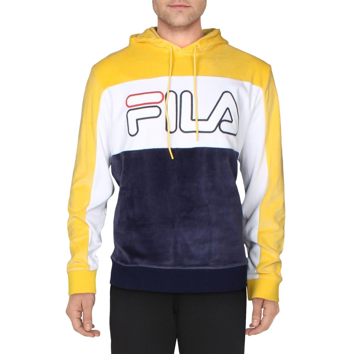 fila men's black hoodie