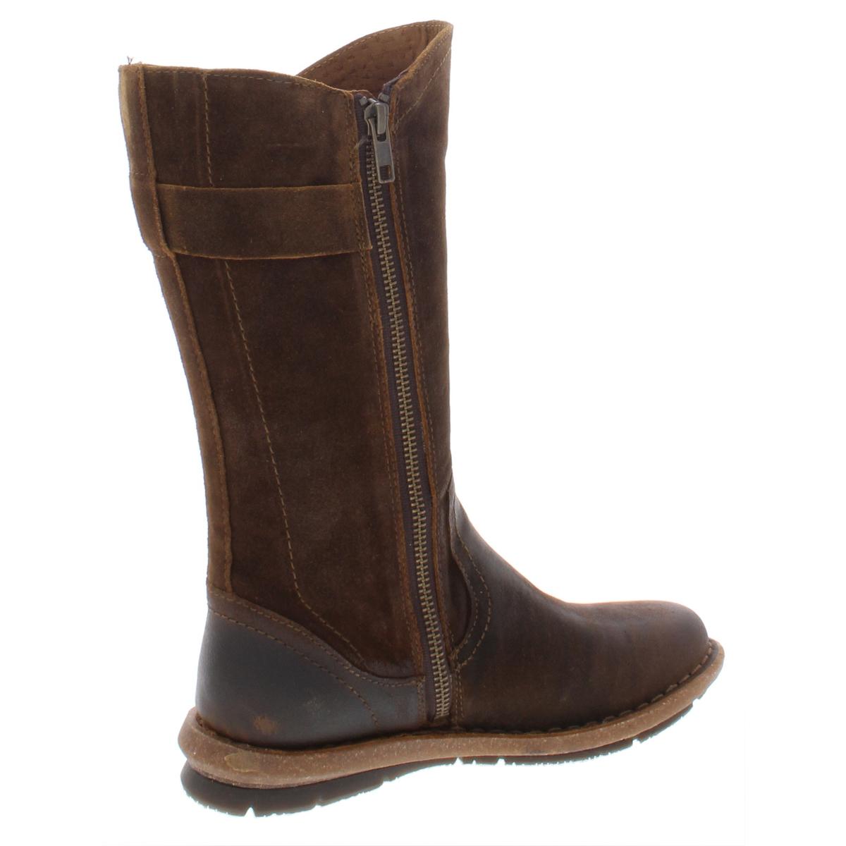 Born Womens Tonic Brown Leather Mid-Calf Boots Shoes 6 Medium (B,M ...