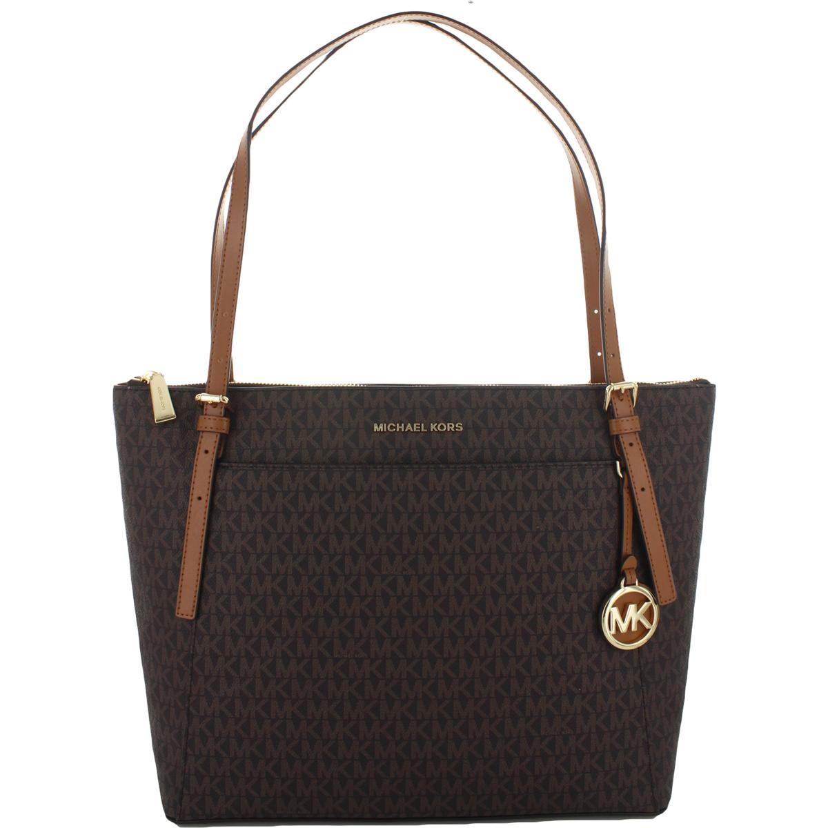 michael kors voyager east west tote brown