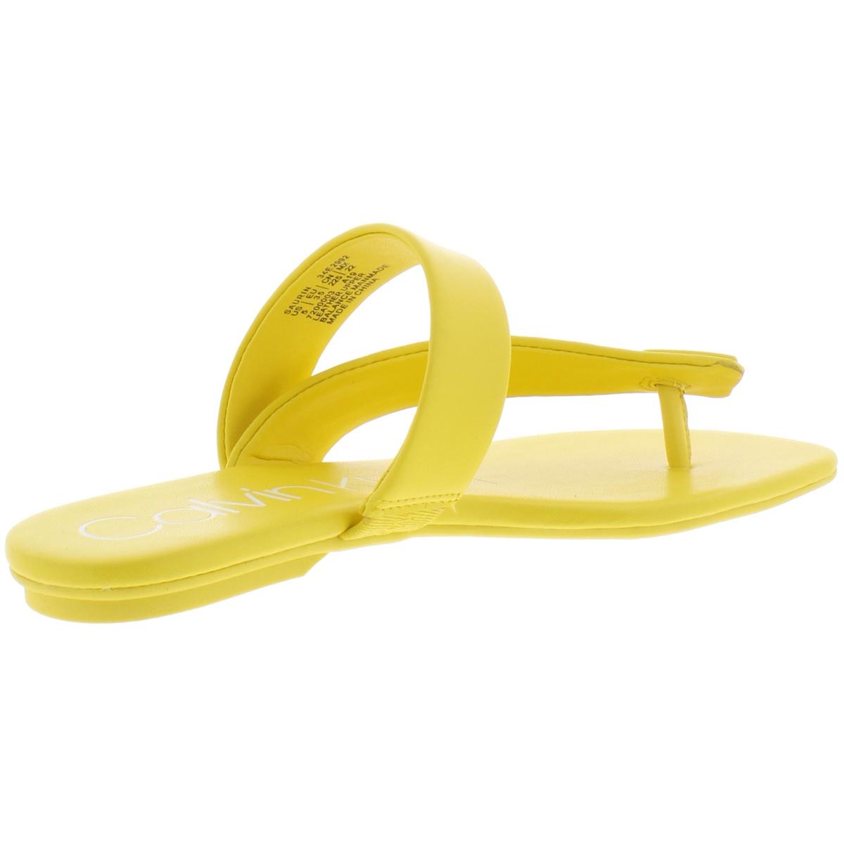 calvin klein saurin flat sandals