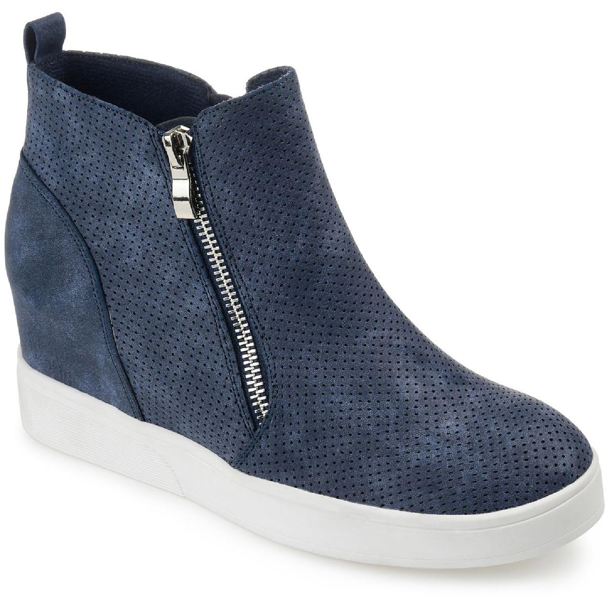 Journee Collection Womens Pennelope Zipper Round Toe Booties Shoes BHFO 5775 - Picture 7 of 14