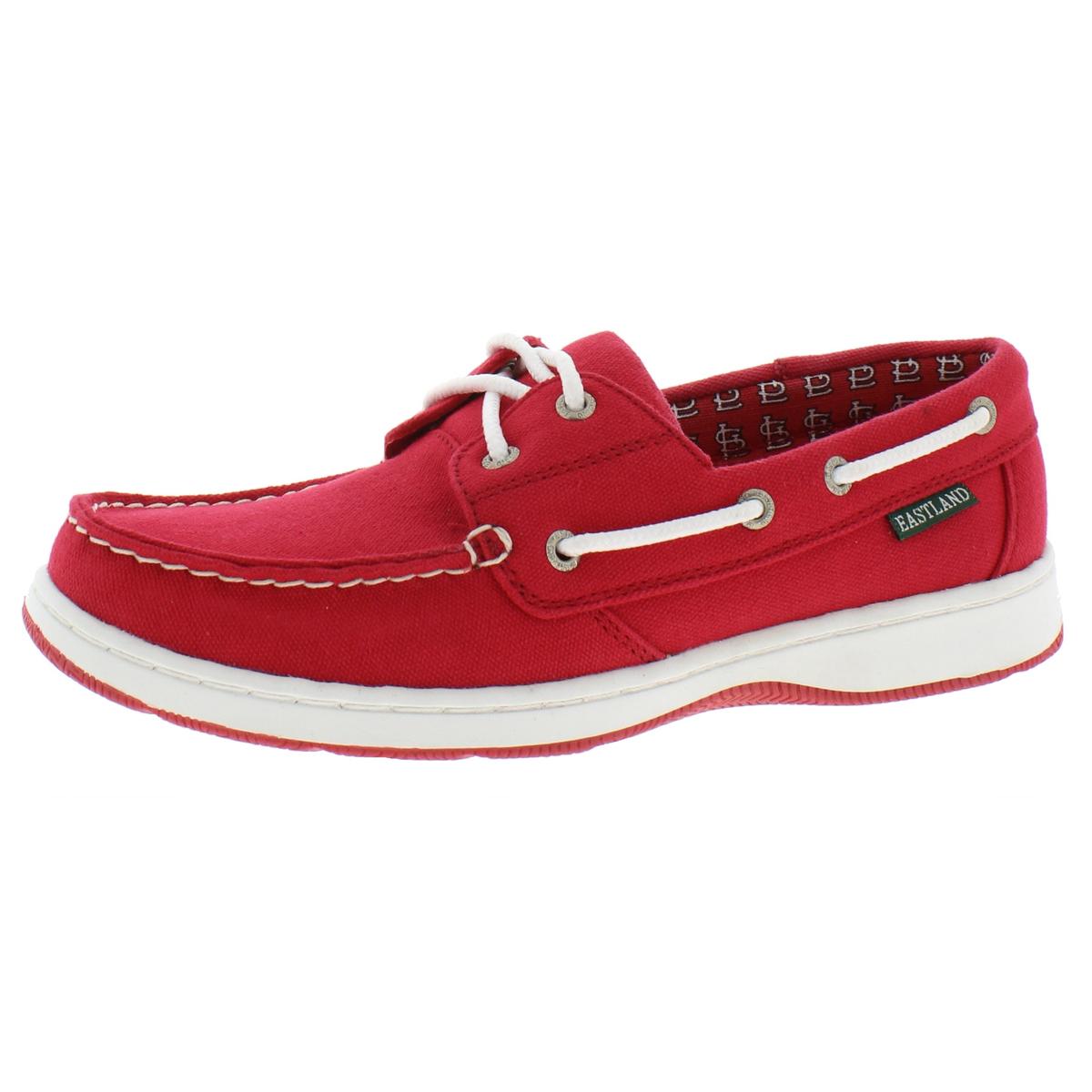 Eastland Womens Solstice MLB Red Boat Shoes Flats 6.5 Medium (B,M) BHFO