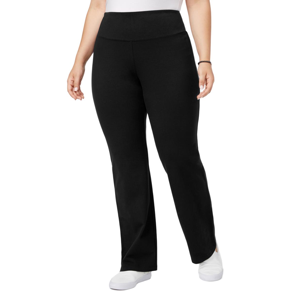 Style & Co. Womens Black Comfort Waist Mid Rise Bootcut Pants Plus 1X ...