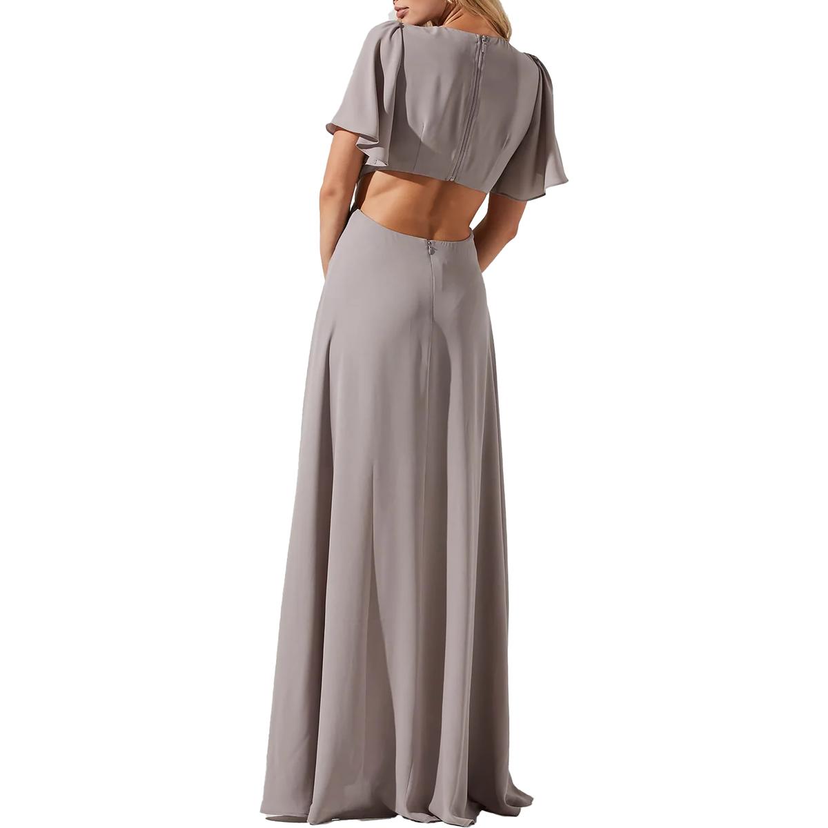 Maxi dress on sale with flutter sleeves