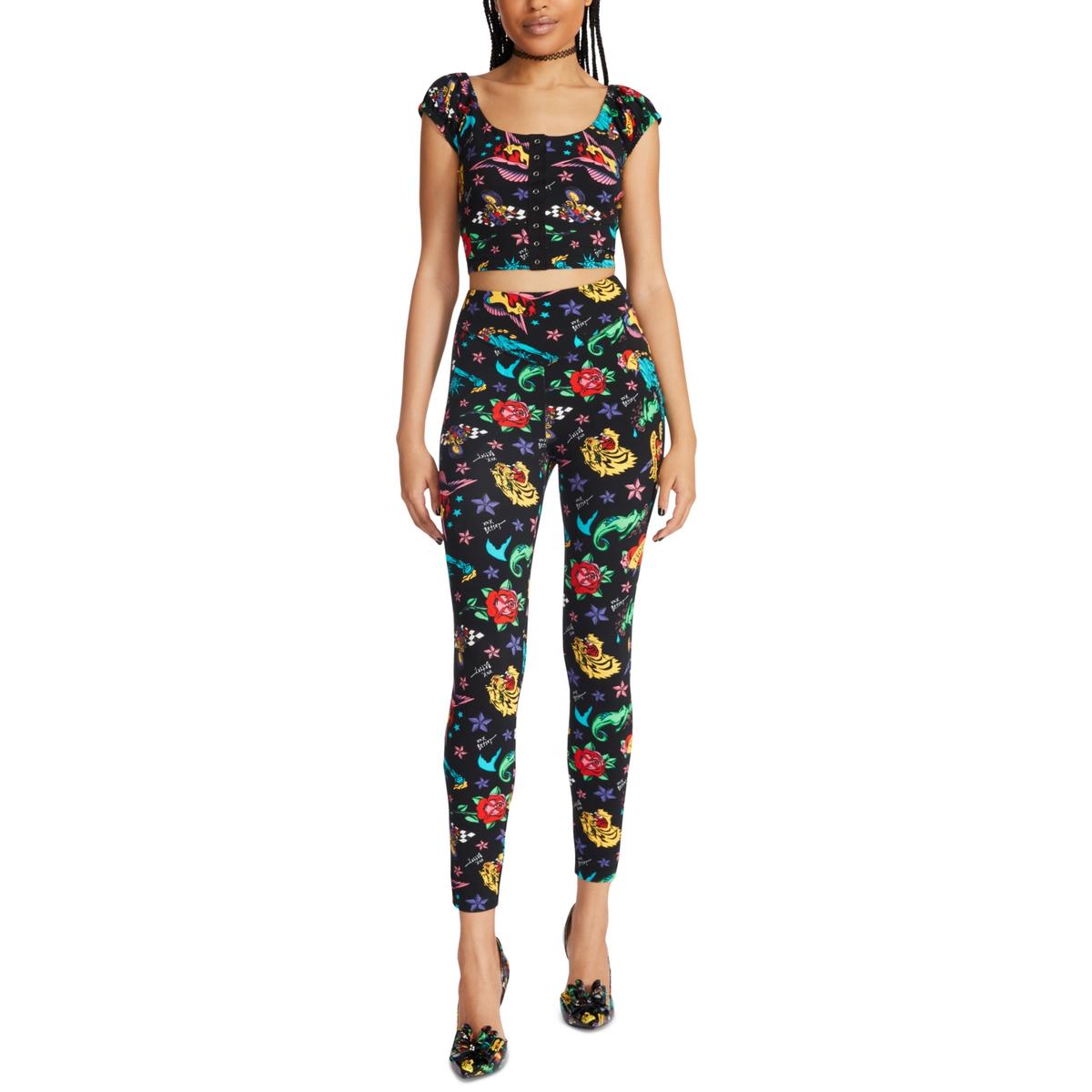 High-Waisted Printed Ankle Leggings For Women