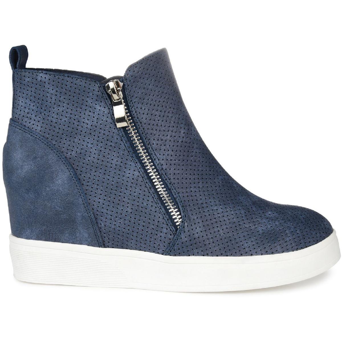 Journee Collection Womens Pennelope Zipper Round Toe Booties Shoes BHFO 5775 - Picture 8 of 14