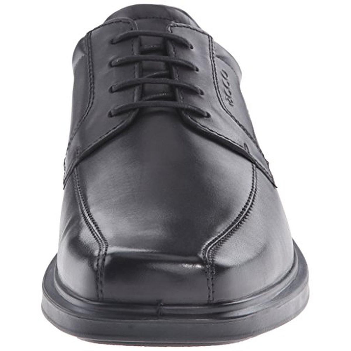 ECCO Mens Helsinki Black Leather Square Toe Oxfords Shoes 45 BHFO 0937 ...