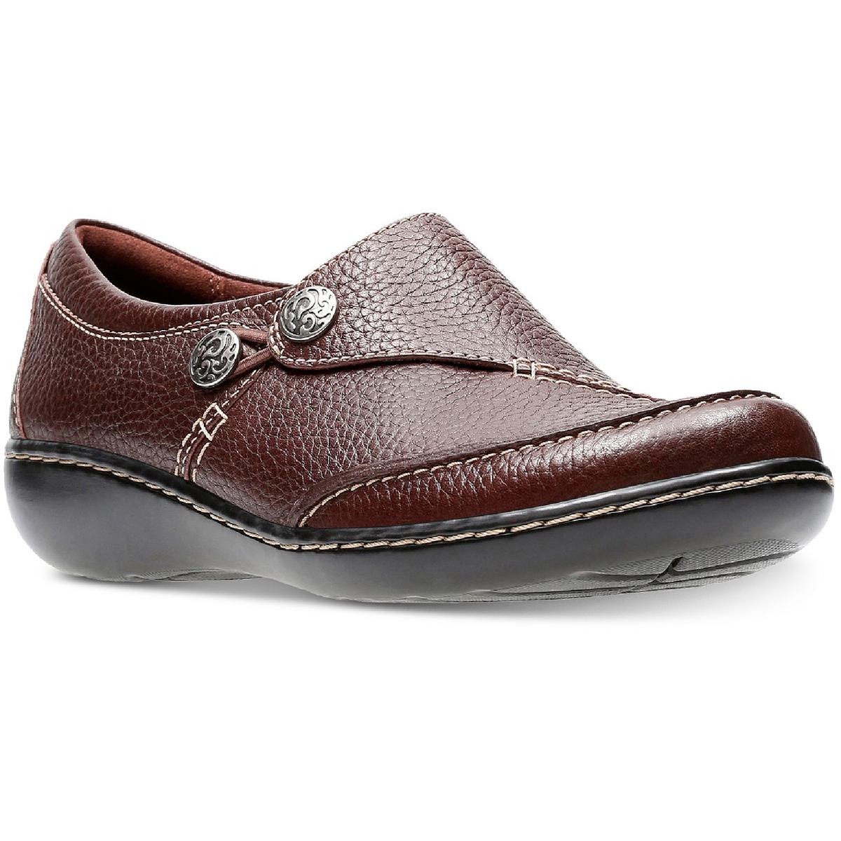 Повседневные мокасины без застежки Clarks Womens Ashland Lane Q из кожи Ортолит