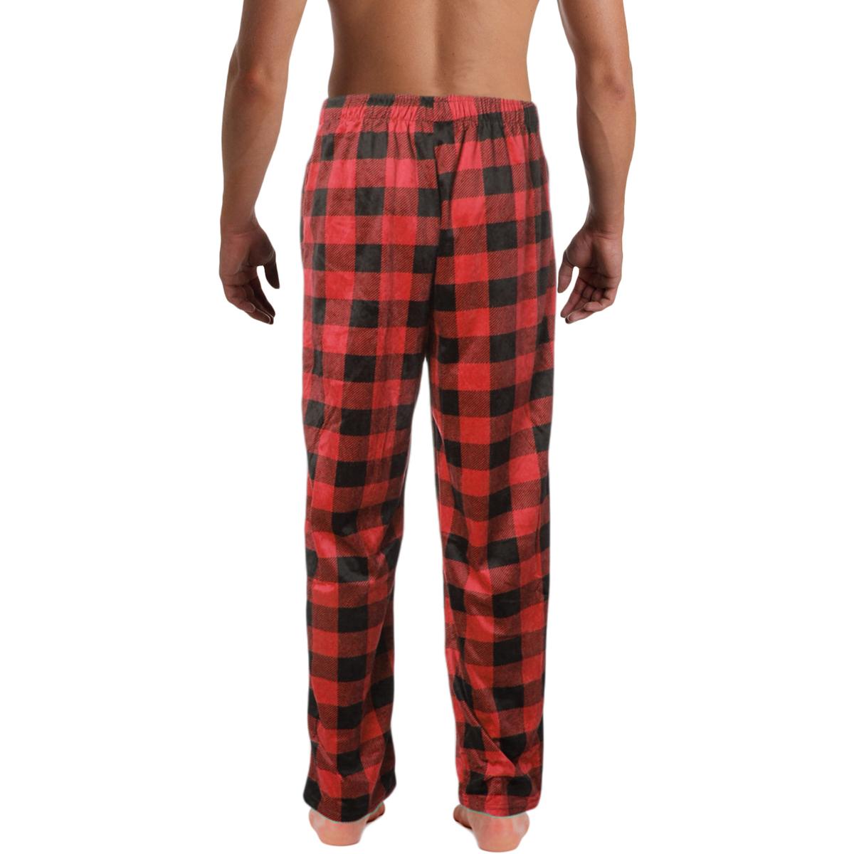 Weatherproof Mens Red Silky Fleece Pajamas Bottoms Sleep Pant L BHFO ...
