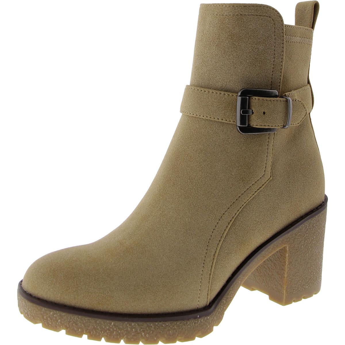 Mia Womens HOLT Faux Leather Zipper Ankle Boots Shoes BHFO 0346 - Picture 4 of 6