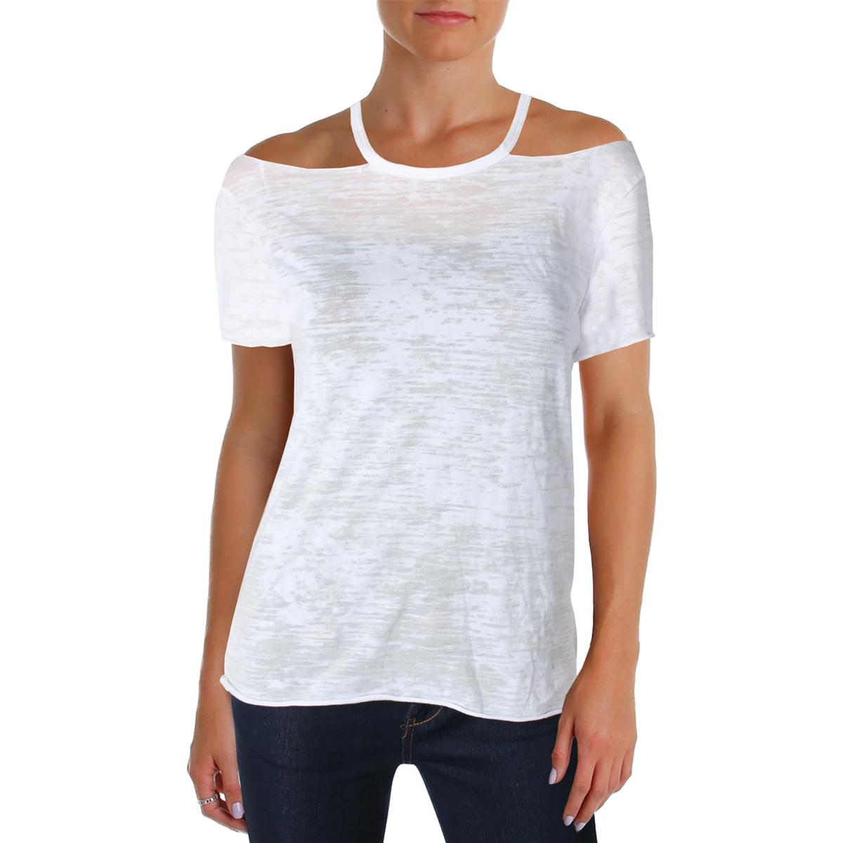 white cold shoulder shirt