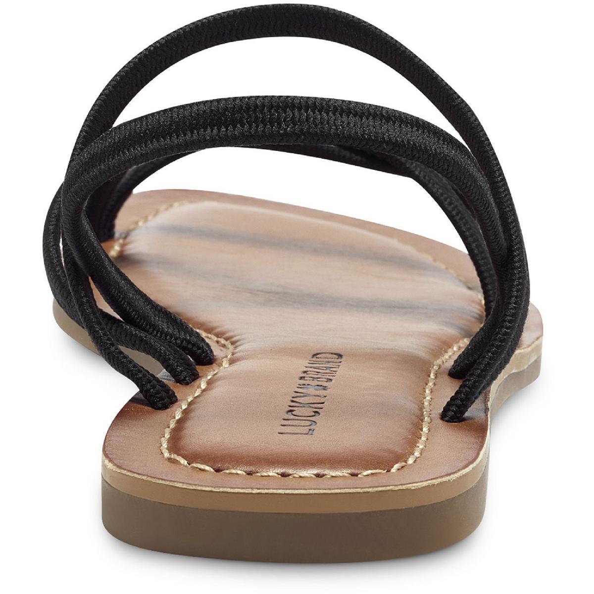 Lucky Brand Womens Bizell Slip On Strappy Slingback Flat Sandals Shoes BHFO 1331 | eBay