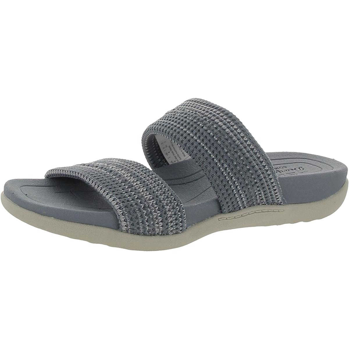 Женские босоножки-горки Dearfoams Blaire с двойным ремешком и низкой пеной 6 средних размеров B M 2913 4490₽