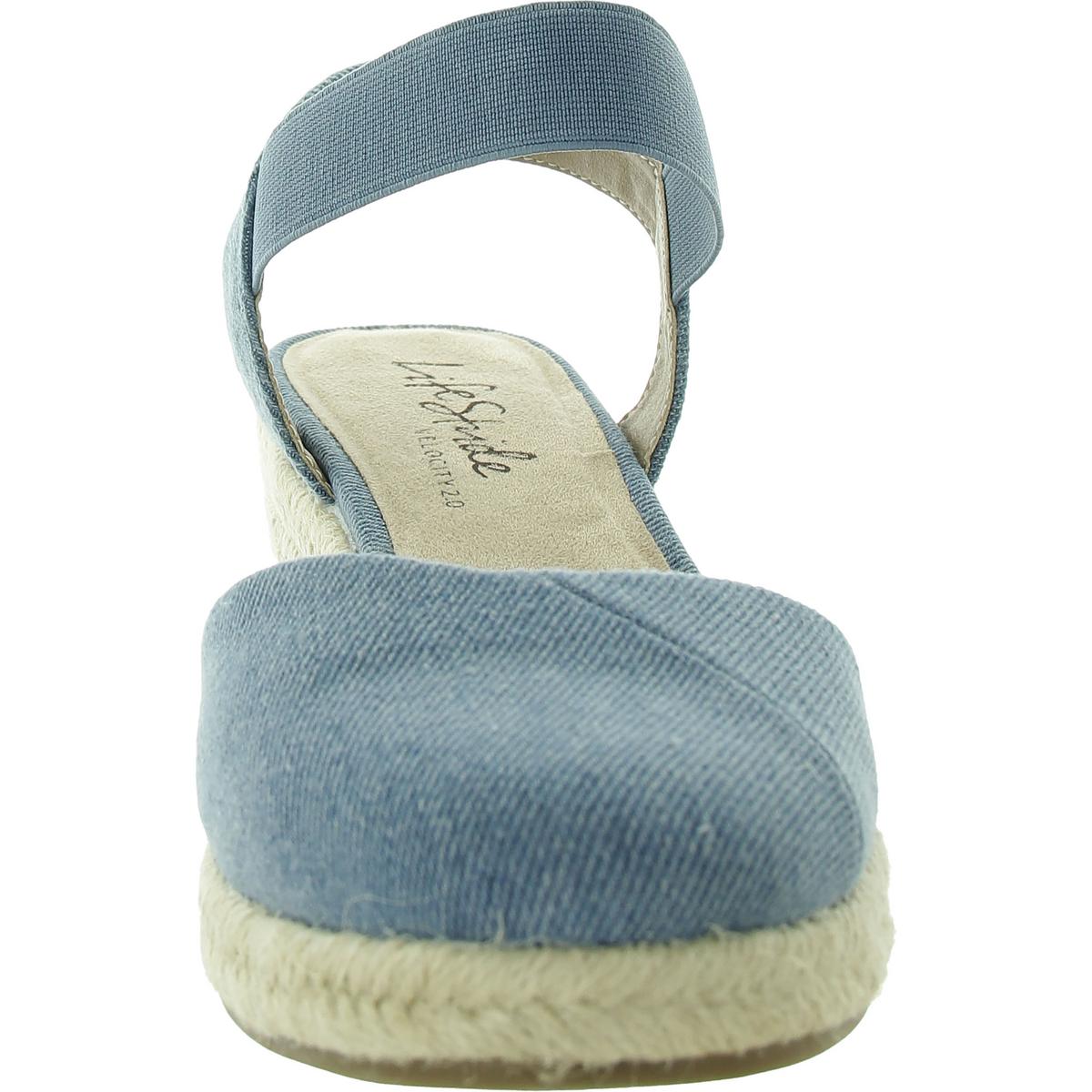 LifeStride Womens Kimmie Ankle Strap Closed Toe Wedge Sandals Shoes BHFO 0231 - Picture 17 of 28