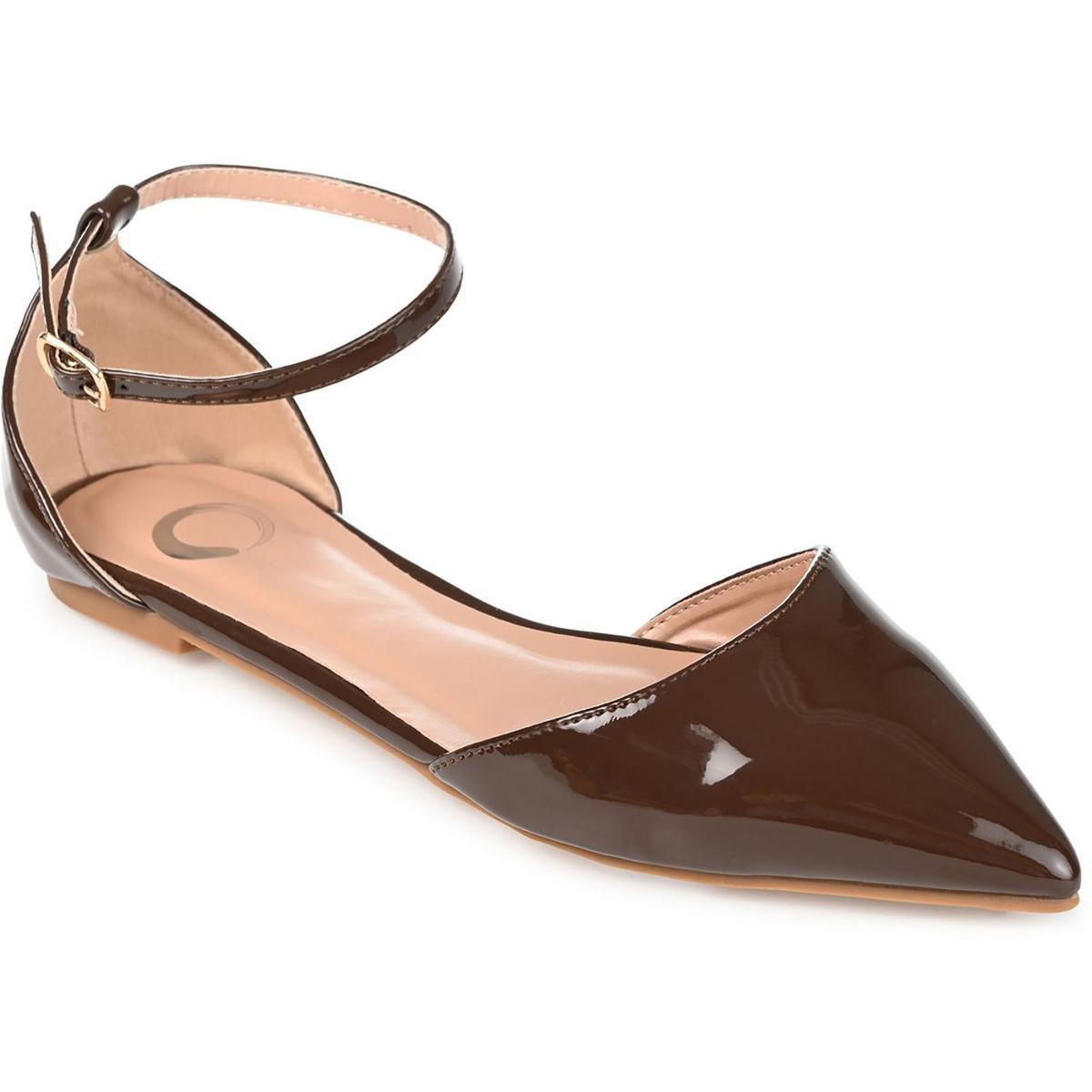 Journee Collection Womens Reba Padded Insole Pointed Toe Flats Shoes BHFO 6137 - Picture 15 of 26
