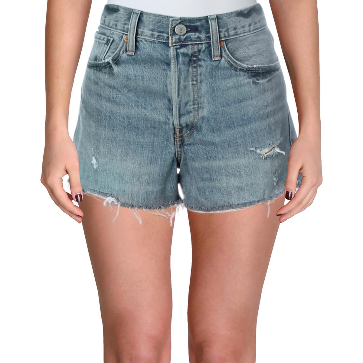 levi's light wash shorts