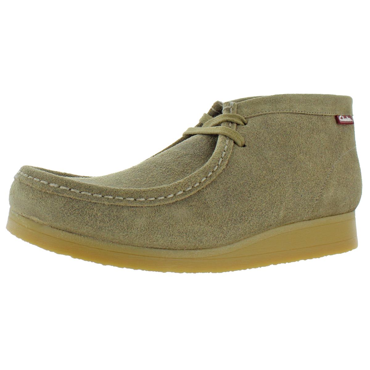 clarks stinson hi sand suede