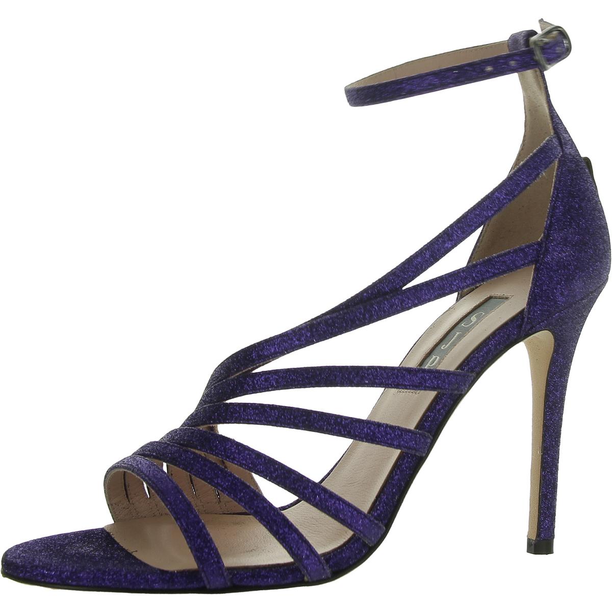 Женские фиолетовые туфли на каблуке с ремешками SJP by Sarah Jessica Parker 37 BHFO 5571 37990₽