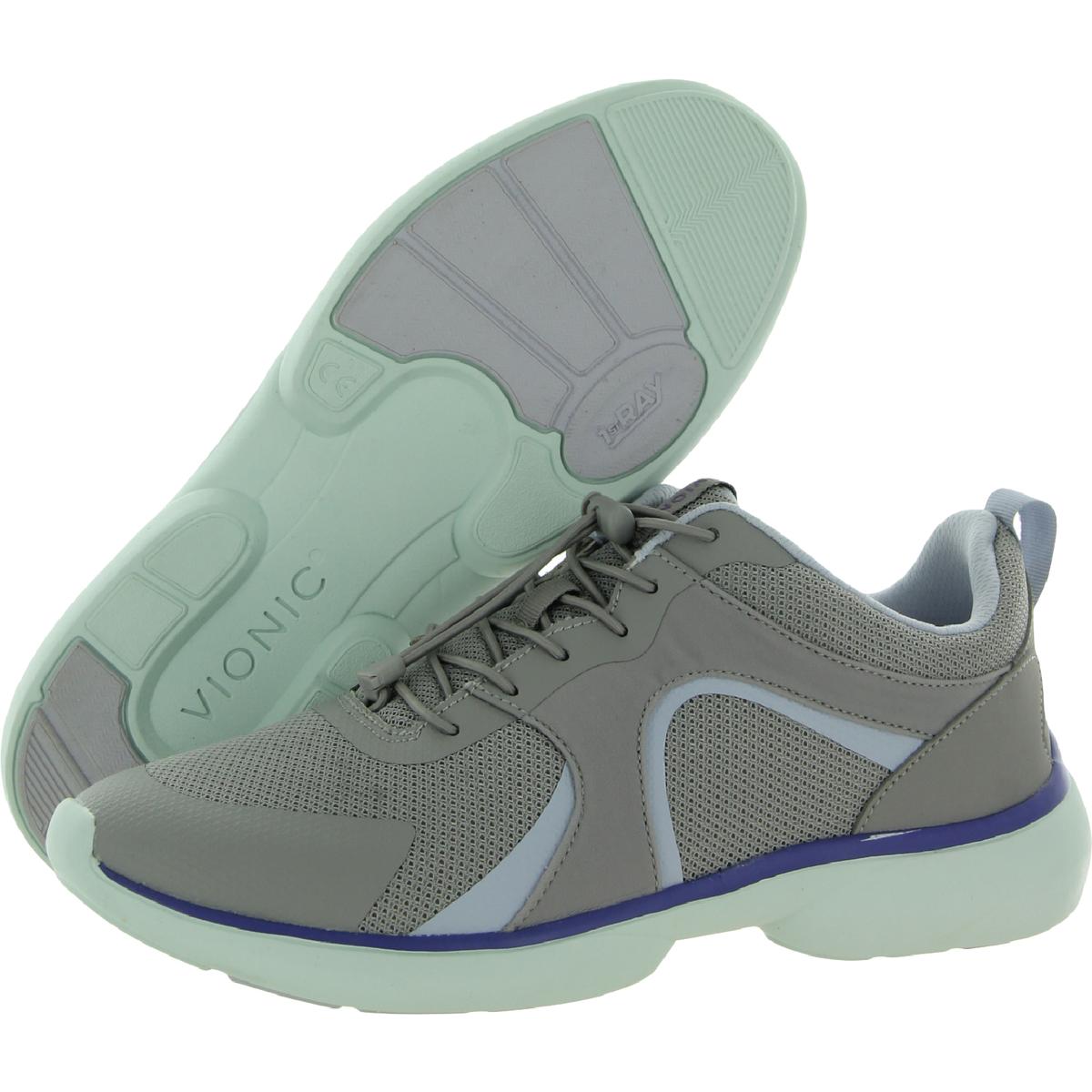 Vionic Womens Olessa Gray Running Shoes Sneakers 6 Wide (C,D,W) BHFO 6840