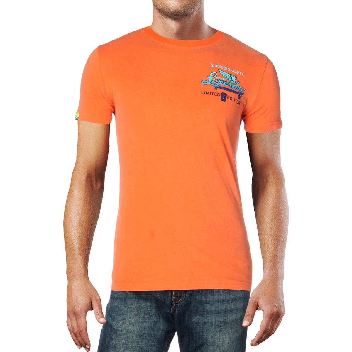 Superdry Mens Orange Graphic Lightweight Tee T-Shirt XXL BHFO 2318 | eBay
