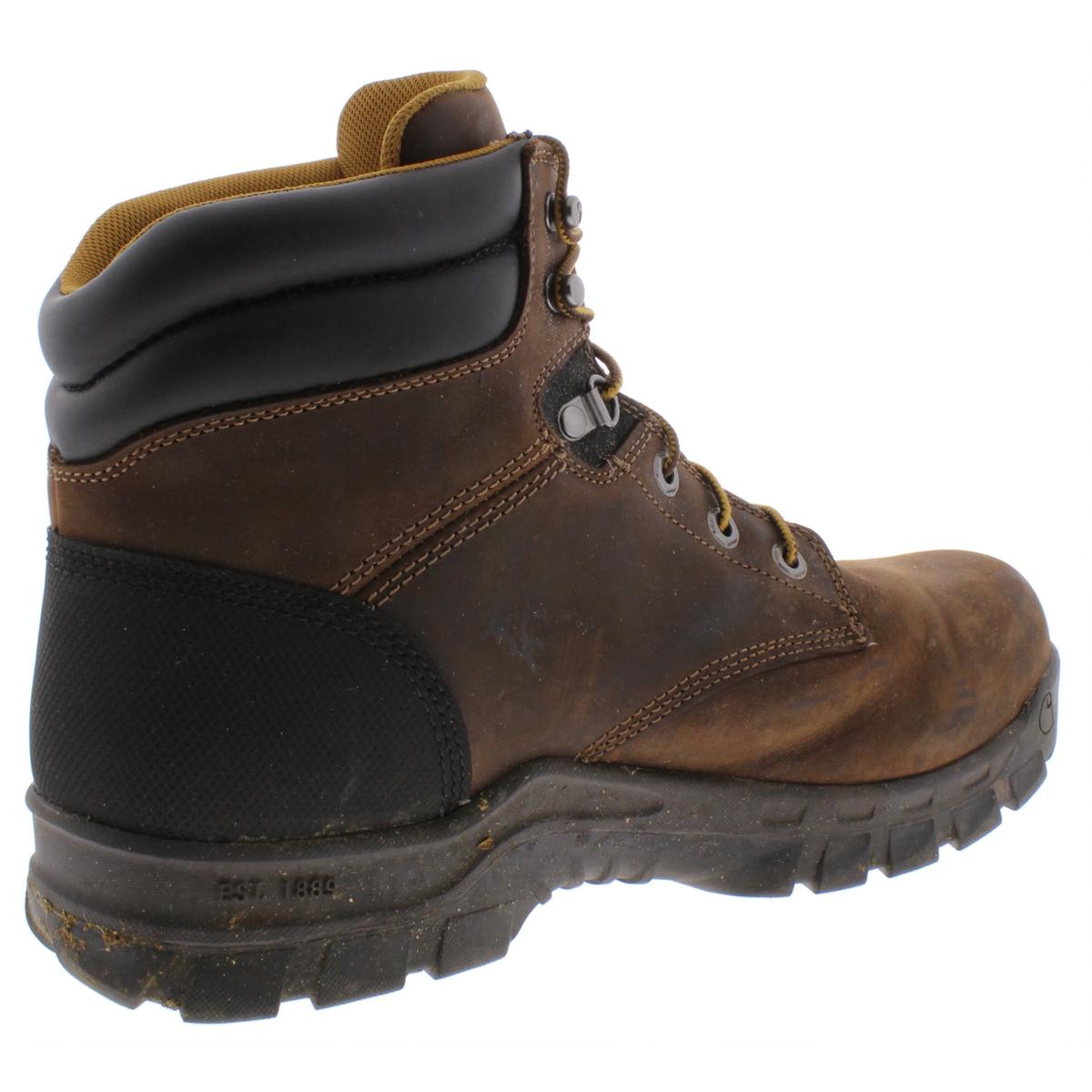 Carhartt Mens Rugged Flex Brown Leather Work Boots Shoes 13 Wide (E ...