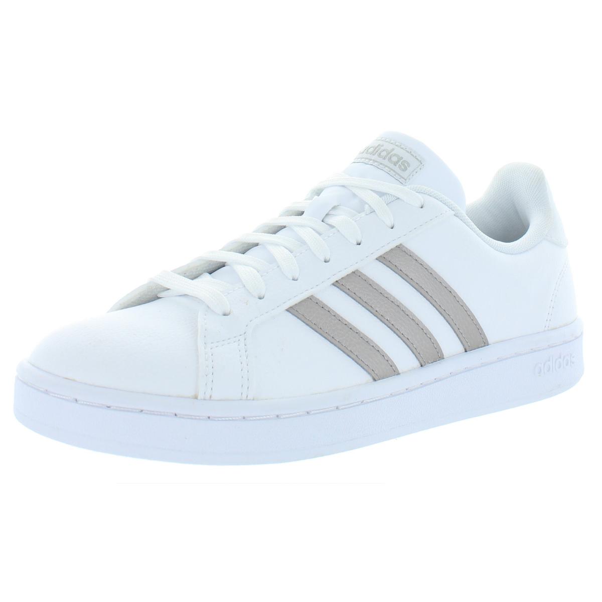 Adidas Womens Grand Court White Running Shoes Sneakers 8 Medium (B M