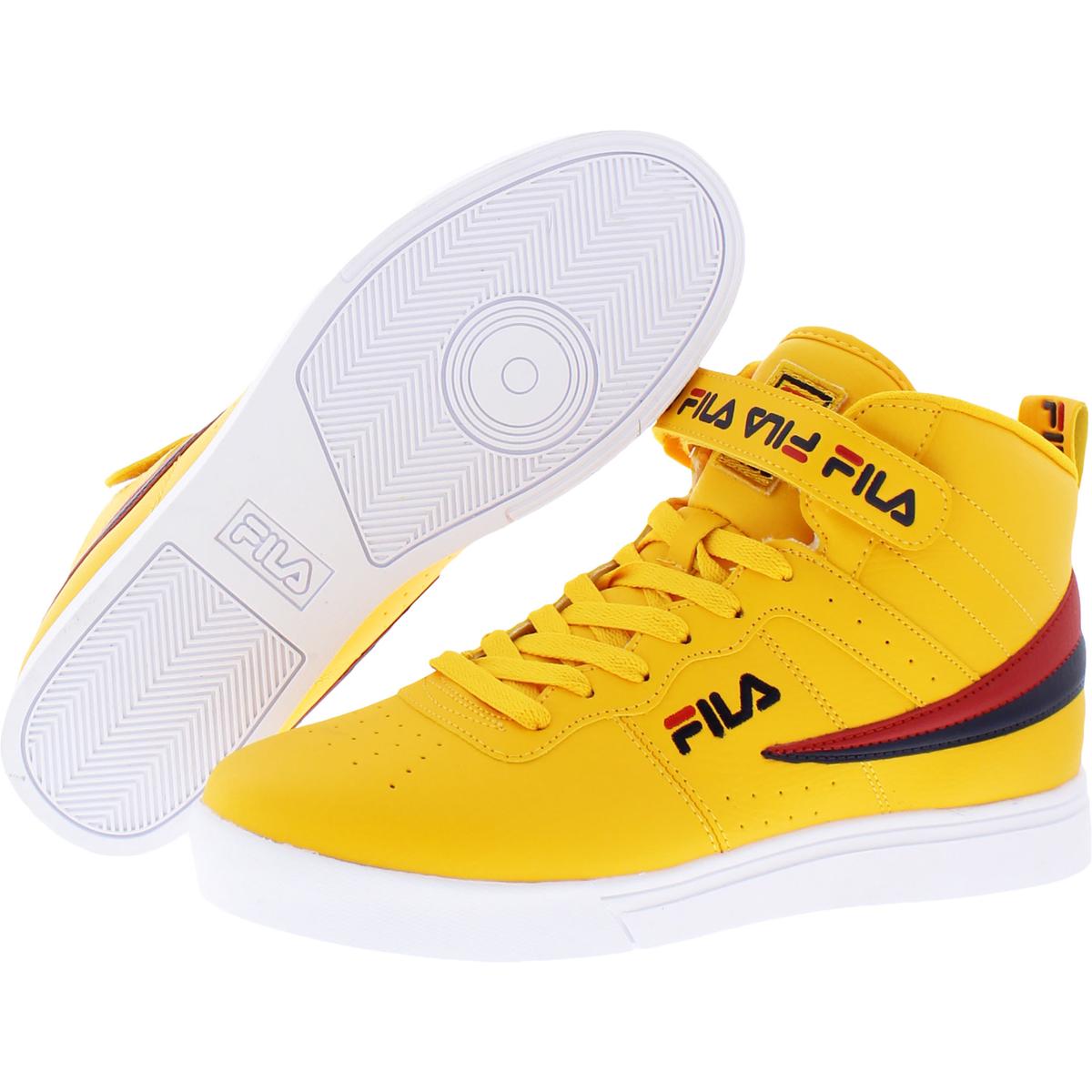 Fila Mens Vulc 13 Repeat Logo Faux Leather MidTop