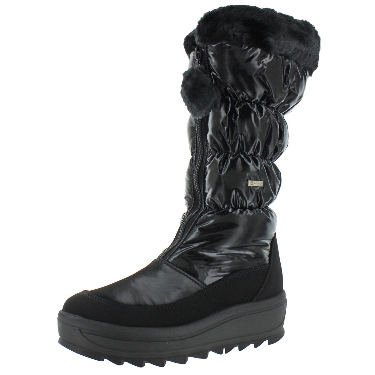 Pajar Womens Toboggan 2.0 Black Nylon Snow Boots Shoes 38 EU7-7.5 US 