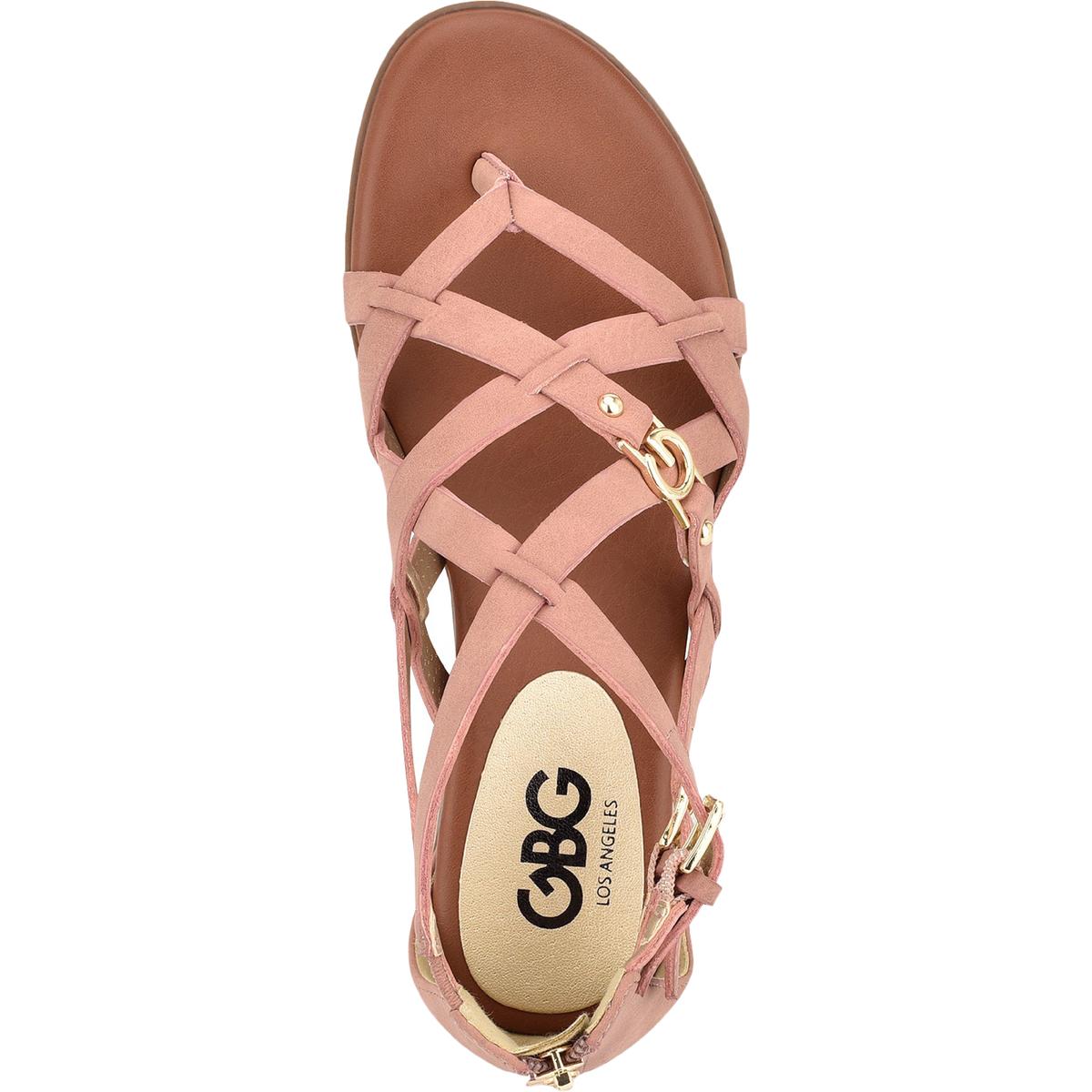 gbg los angeles women's cobell strappy thong sandals