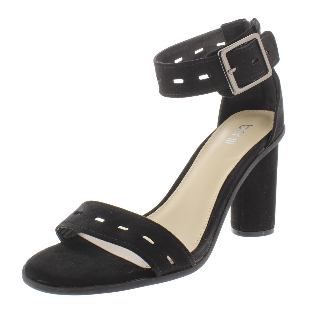 Bar III Womens Breeanne Black Dress Sandals Shoes 9.5 Medium (B,M) BHFO