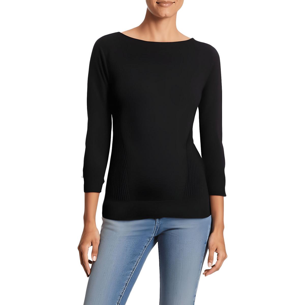 Melissa Paige Womens Ribbed Knit Pullover Sweater BHFO 8793 - Picture 2 of 2