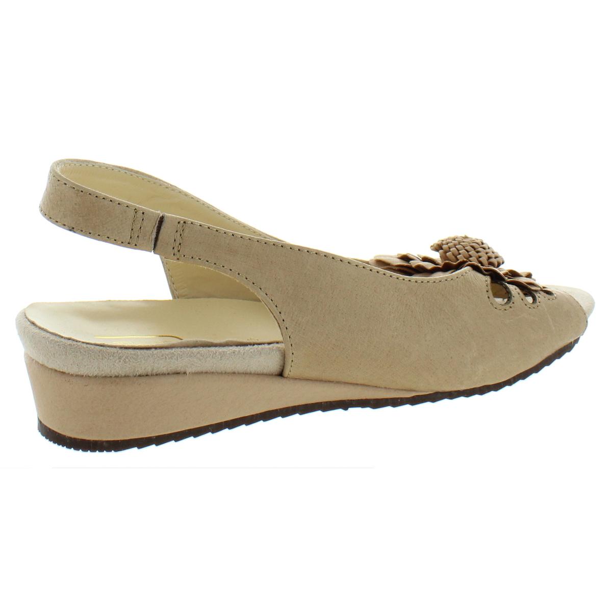 Beacon Womens Sugar 2 Beige Slingback Sandals Shoes 11 Wide (C,D,W ...