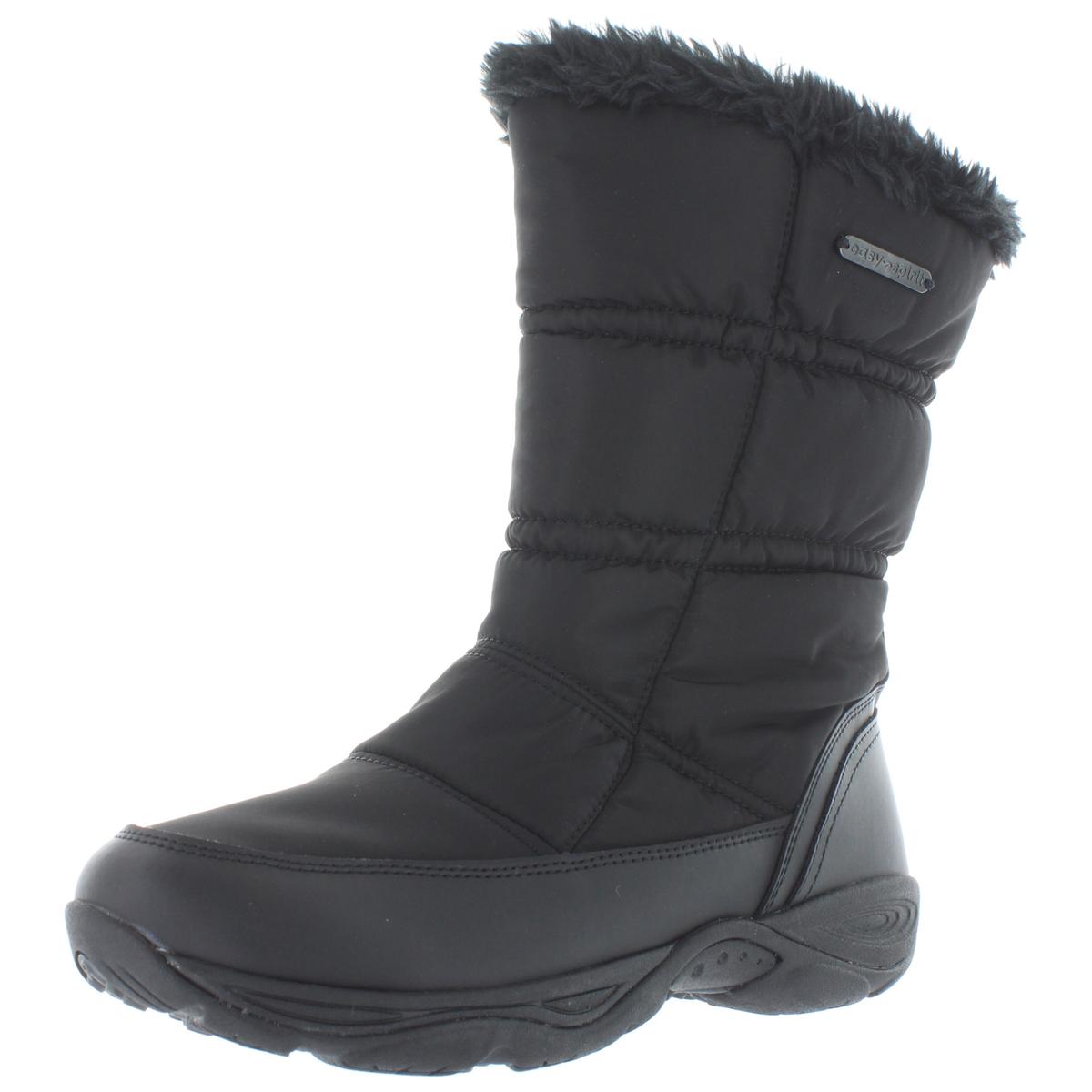 Easy Spirit Womens Element Black Winter Boots Shoes 9.5 Medium (B,M ...