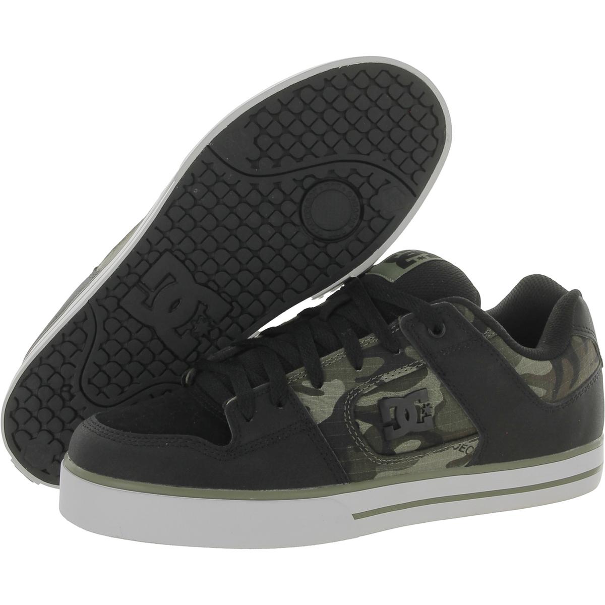 DC Shoes Pure Men's Leather Low Top Classic Skateboarding Sneakers