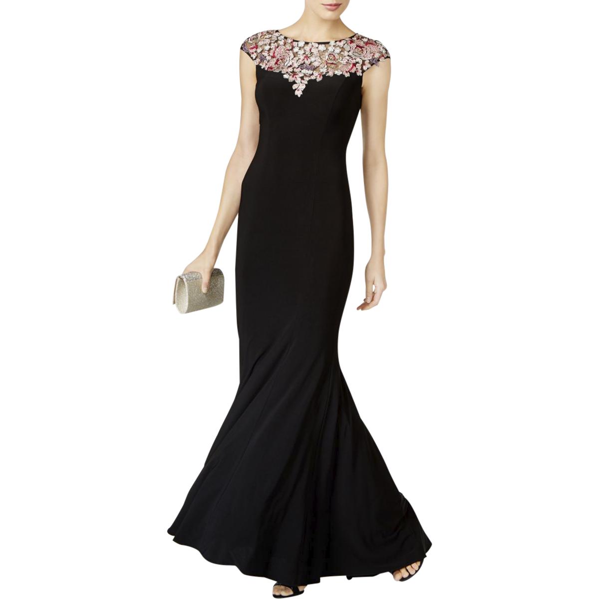 black cap sleeve gown